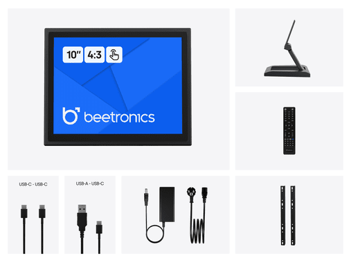 Touchscreen 10 Pollici Metallo (4:3)