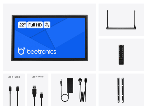 22 Zoll Touchscreen Metall