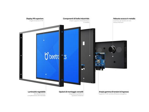 Monitor 15 pollici metallo