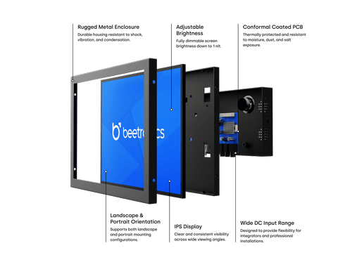 Monitor 10 Pollici Metallo (4:3)