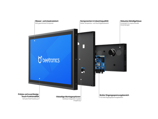 32 Zoll Touchscreen Metall