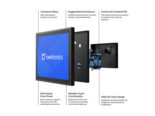 8 Zoll Touchscreen Metall (4:3)