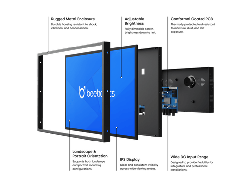 Monitor 12 Pollici Metallo