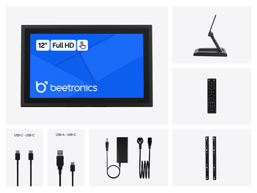 12 Zoll Touchscreen Metall