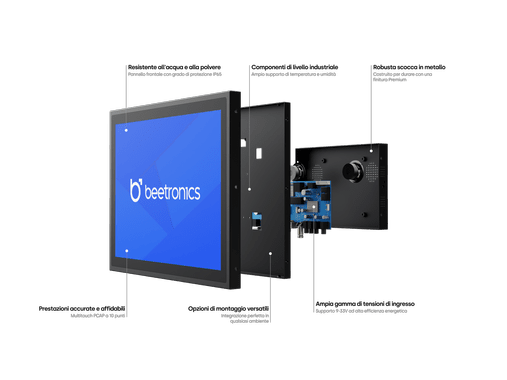 Touchscreen 15 Pollici Metallo (4:3)