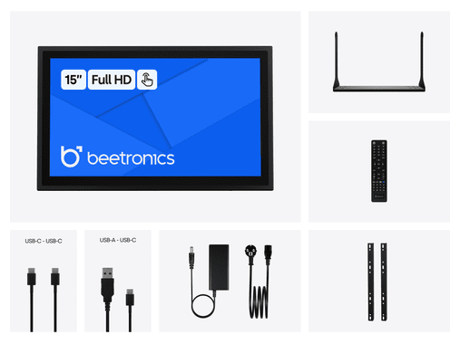 15 Zoll Touchscreen Metall
